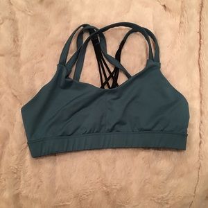 Strappy sports bra